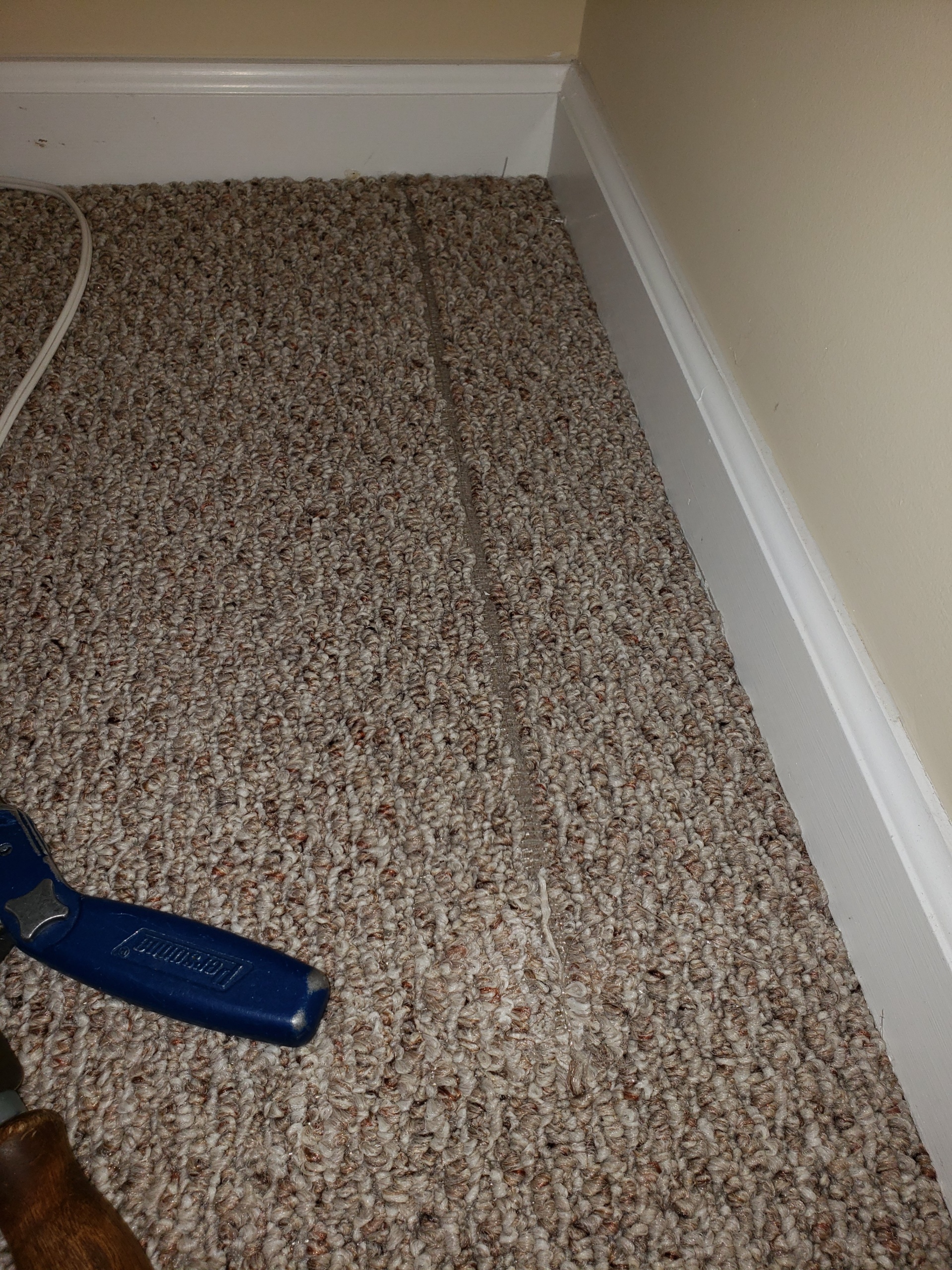 Repaired Pulls in Berber Carpeting in Brigantine NJ Carpet Repair by Ken